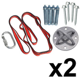 Ceiling Anchor Plate Kits: Pair